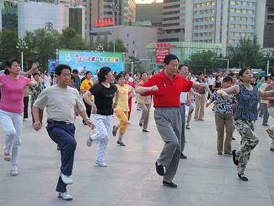 纽约跳广场舞图片